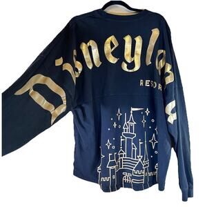 Disneyland Resort Spirit Jersey Size XXL Black & Gold Sleeping Beauty’s Castle